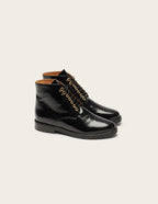 Laurène laced ankle boots - Cuir naplak noir