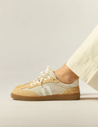 Baskets basses Lucia - Beige ivoire blanc