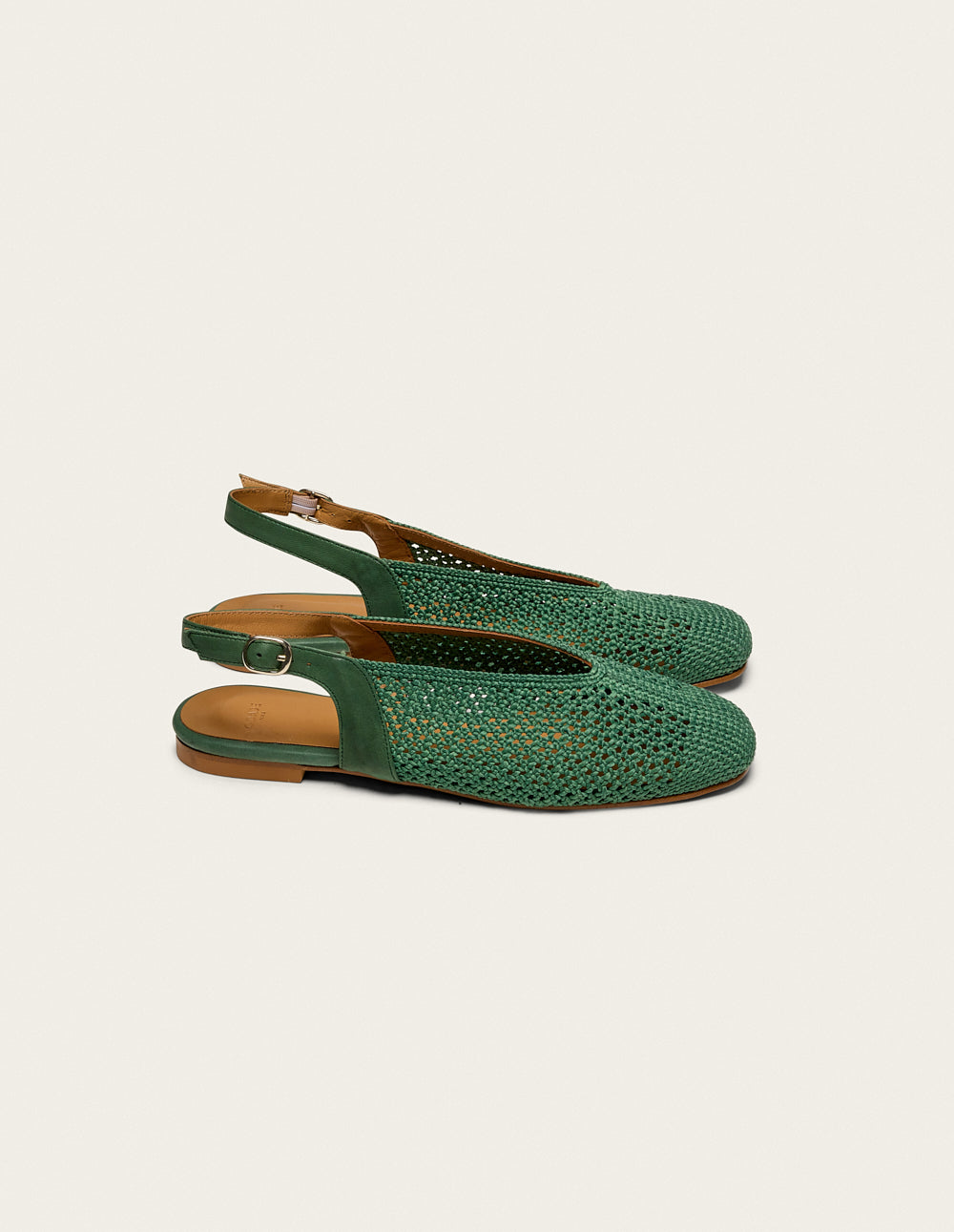 Ballerines Mahana - Tressé vert