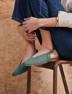Ballerines Mahana - Tressé vert
