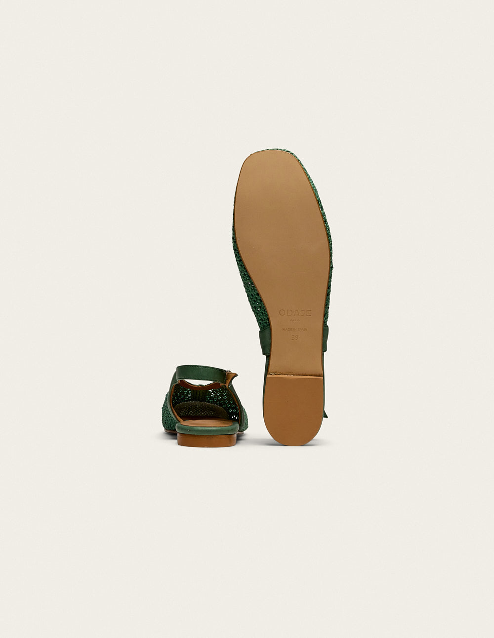 Ballerines Mahana - Tressé vert