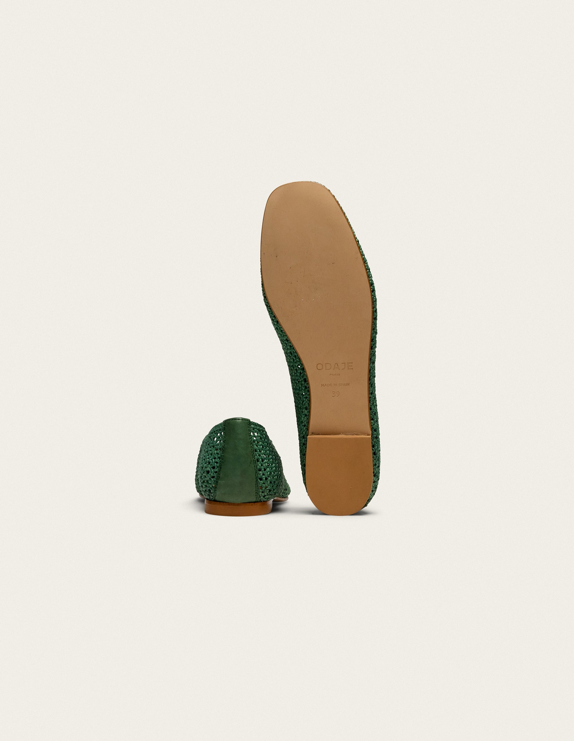 Ballerines Mahi - Tressé vert