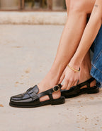 Mocassins Mangsa - Cuir box noir