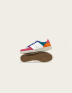 Baskets basses Marie - Fuchsia blanc bleu
