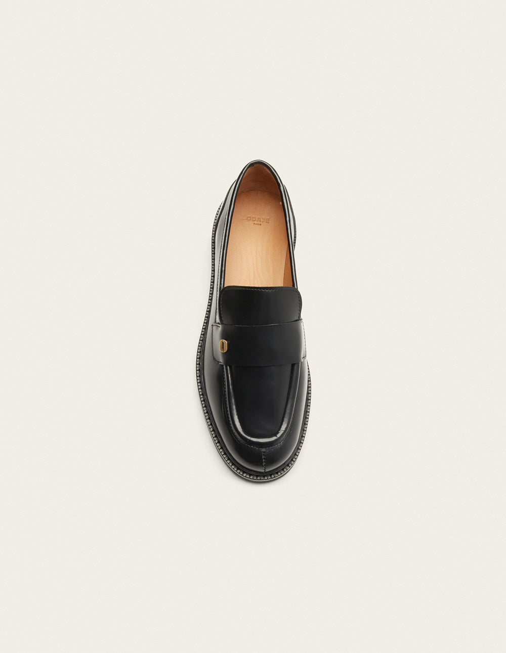 Marjorie loafers - Cuir box noir
