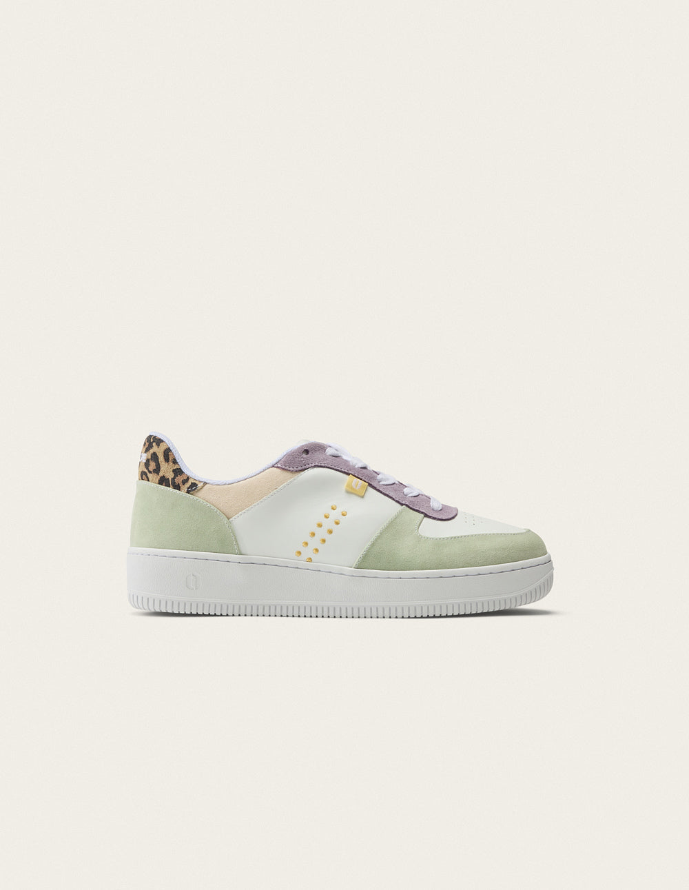 Baskets basses Maxence F - Vert blanc lilac
