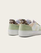 Baskets basses Maxence F - Vert blanc lilac