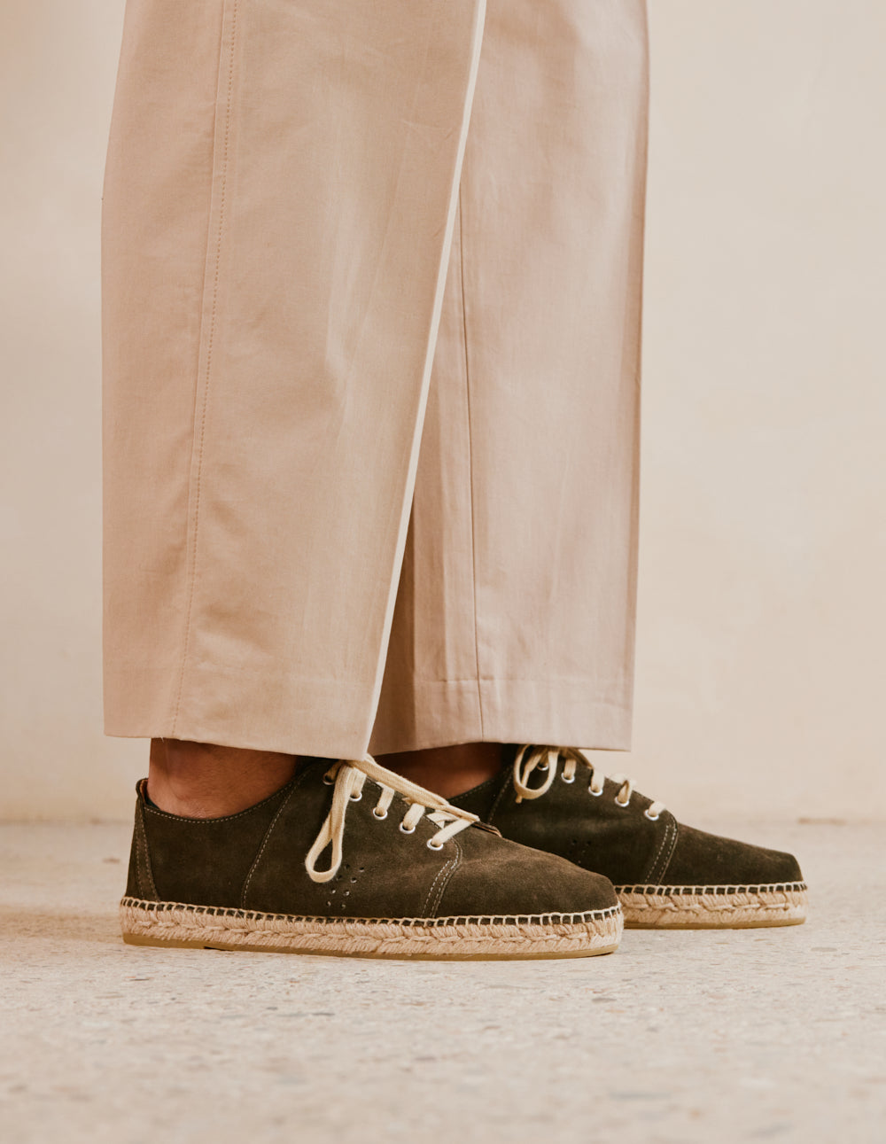 Raymond espadrilles - Kaki suède