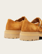 Derbies Romane Ajourée - Suede ambre