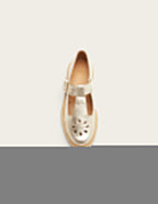 Derbies Romane Ajourée - Cuir grainé champagne