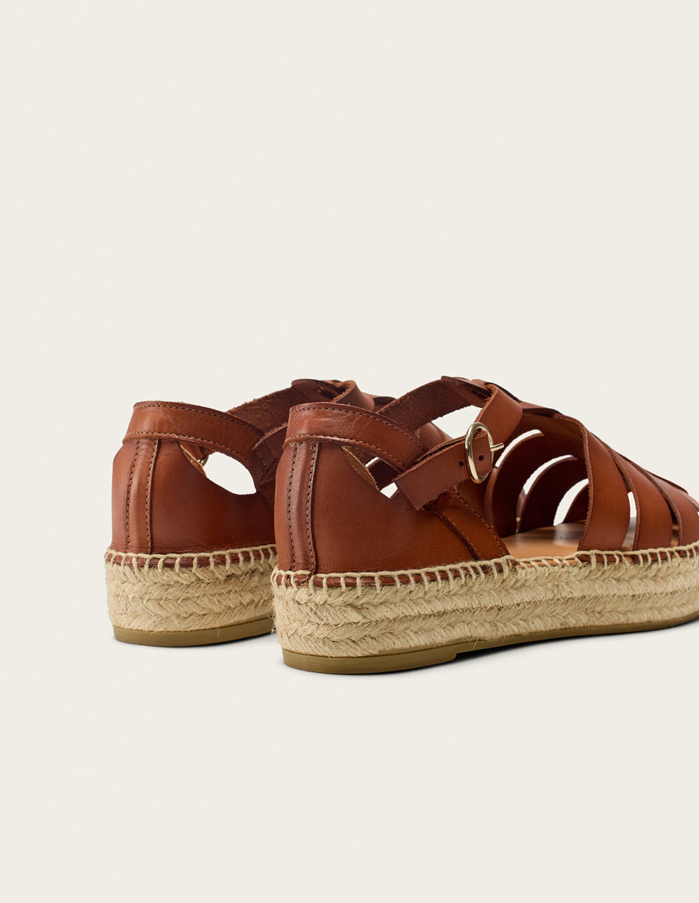 Thai Espadrilles - Brown Cuir