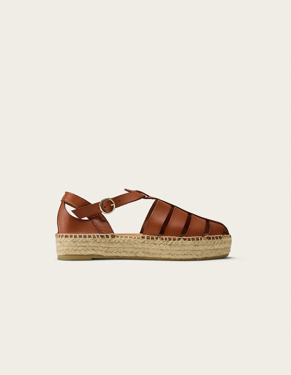 Thai Espadrilles - Brown Cuir