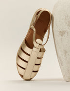 Thai espadrilles - Cuir doré