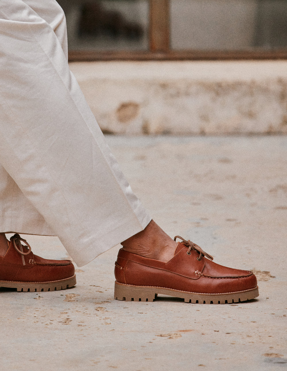 Chaussures Bateau Tom - Brown color