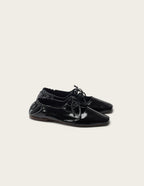 Ballerines Tula - Cuir plissé noir