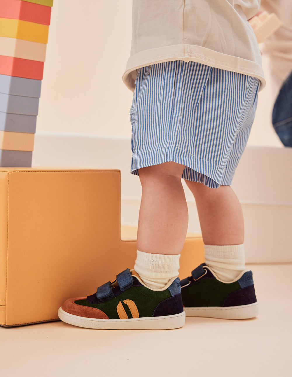 Baskets Children Lilo - Brique vert marine