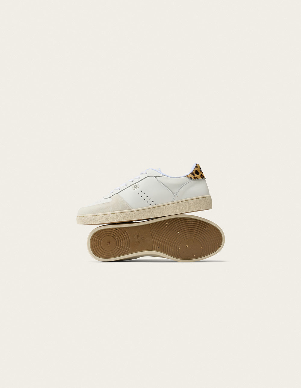 Baskets basses Marie - Gris clair blanc pony