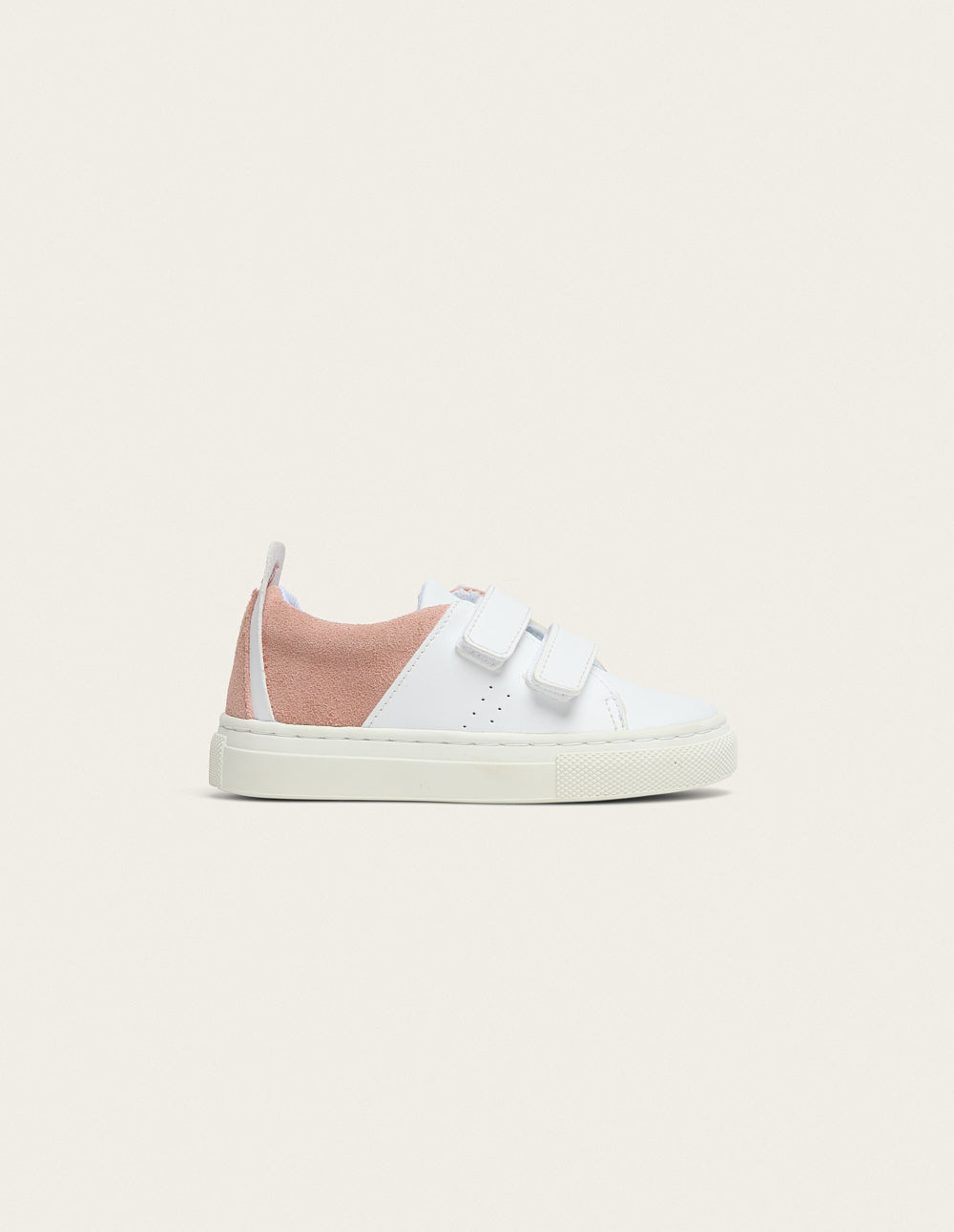 Baskets Kids René Junior - Blanc rose