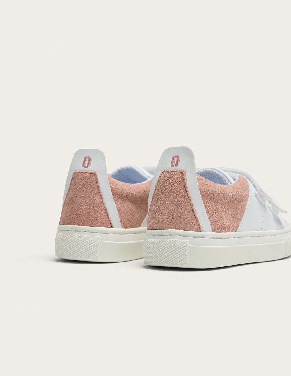 Baskets Kids René Junior - Blanc rose