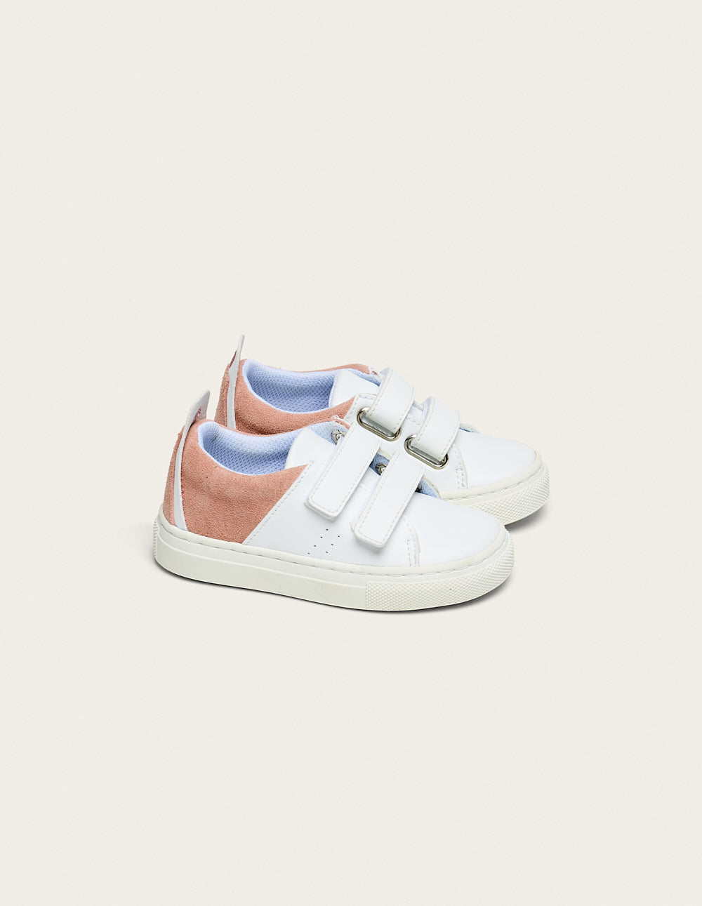 Baskets Kids René Junior - Blanc rose
