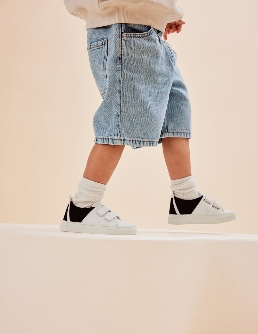 Baskets Kids René Junior - White marine