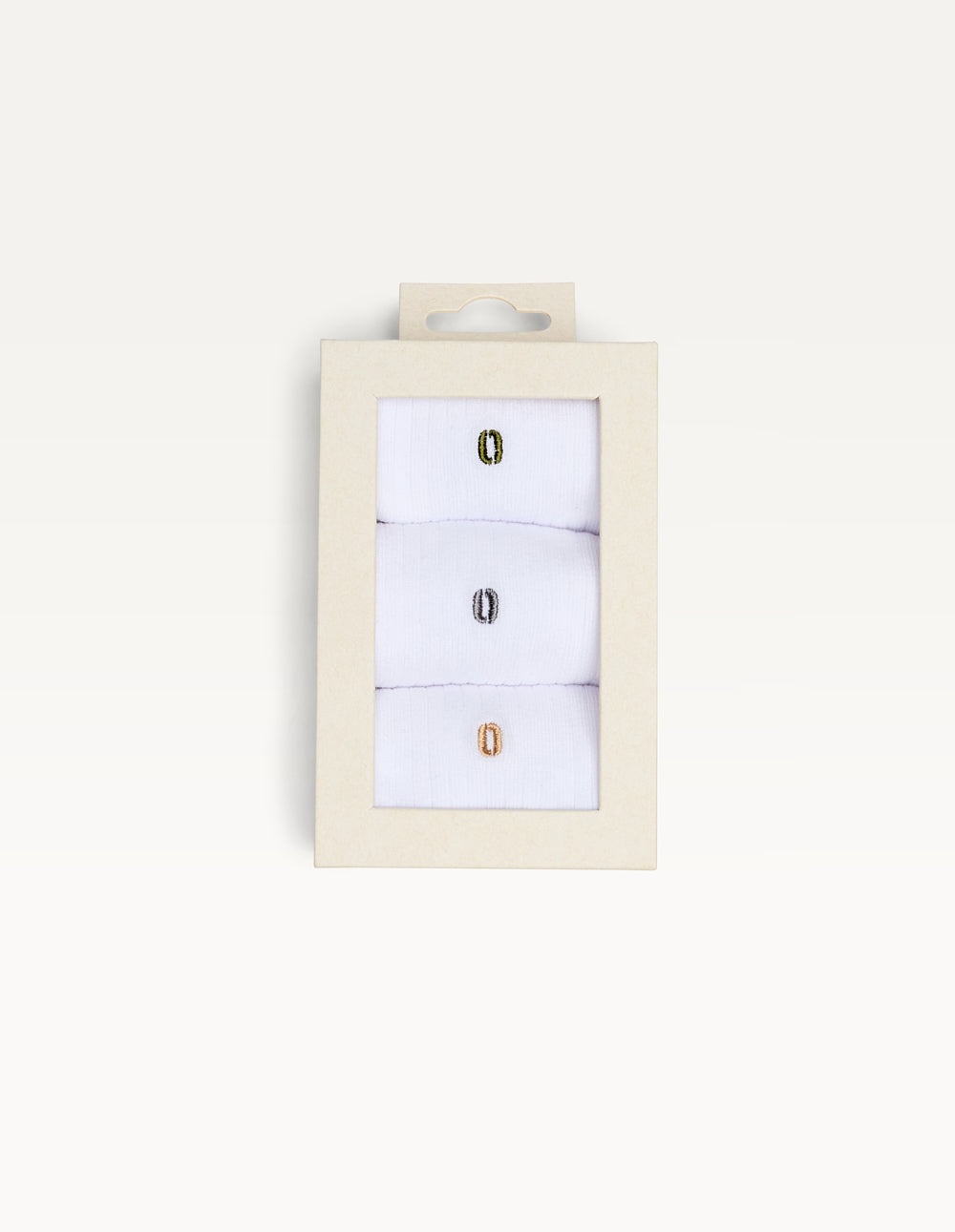 Pack of 3 Chaussettes - Froufrou vert gris camel