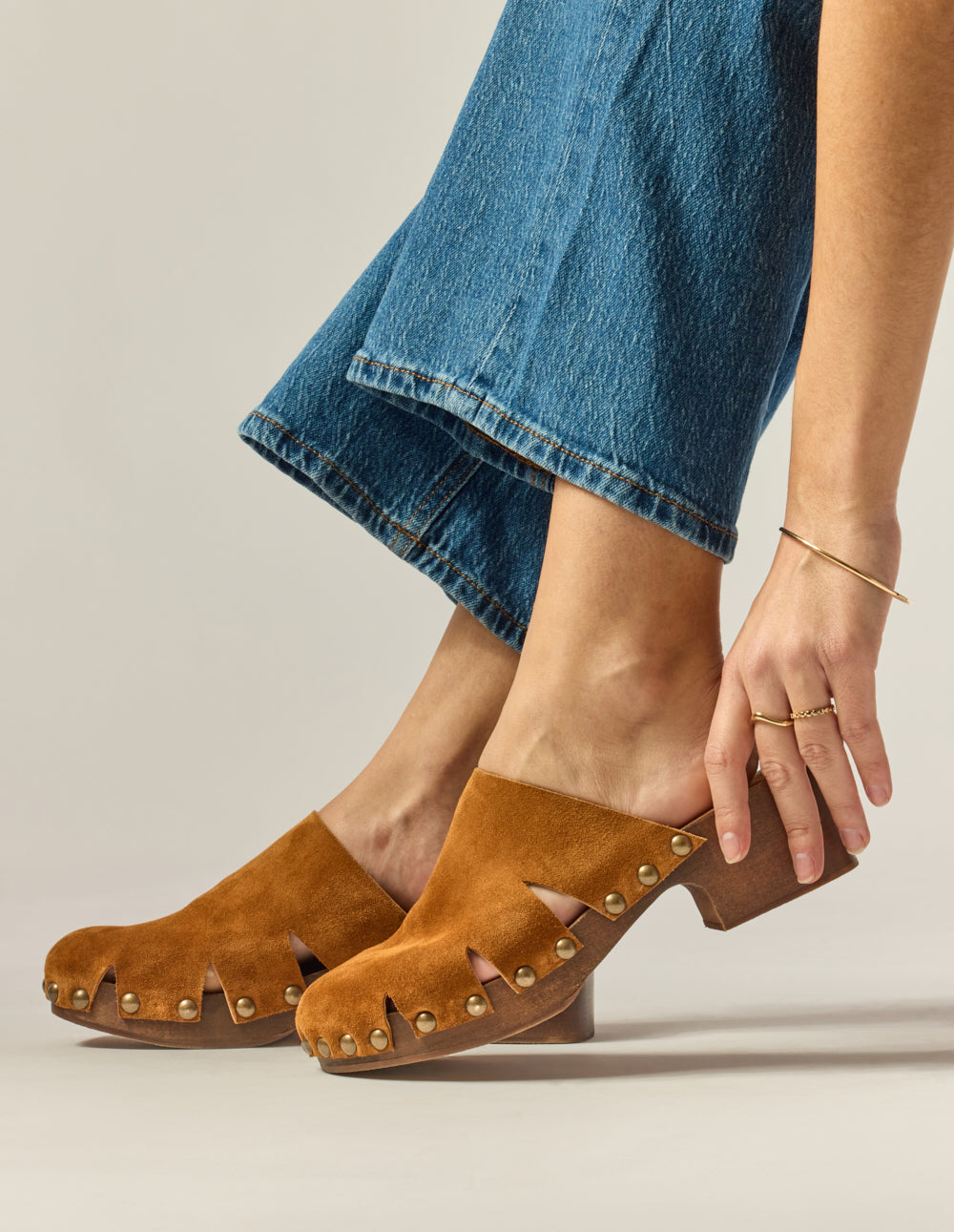 Mules Yura - Suede ambre