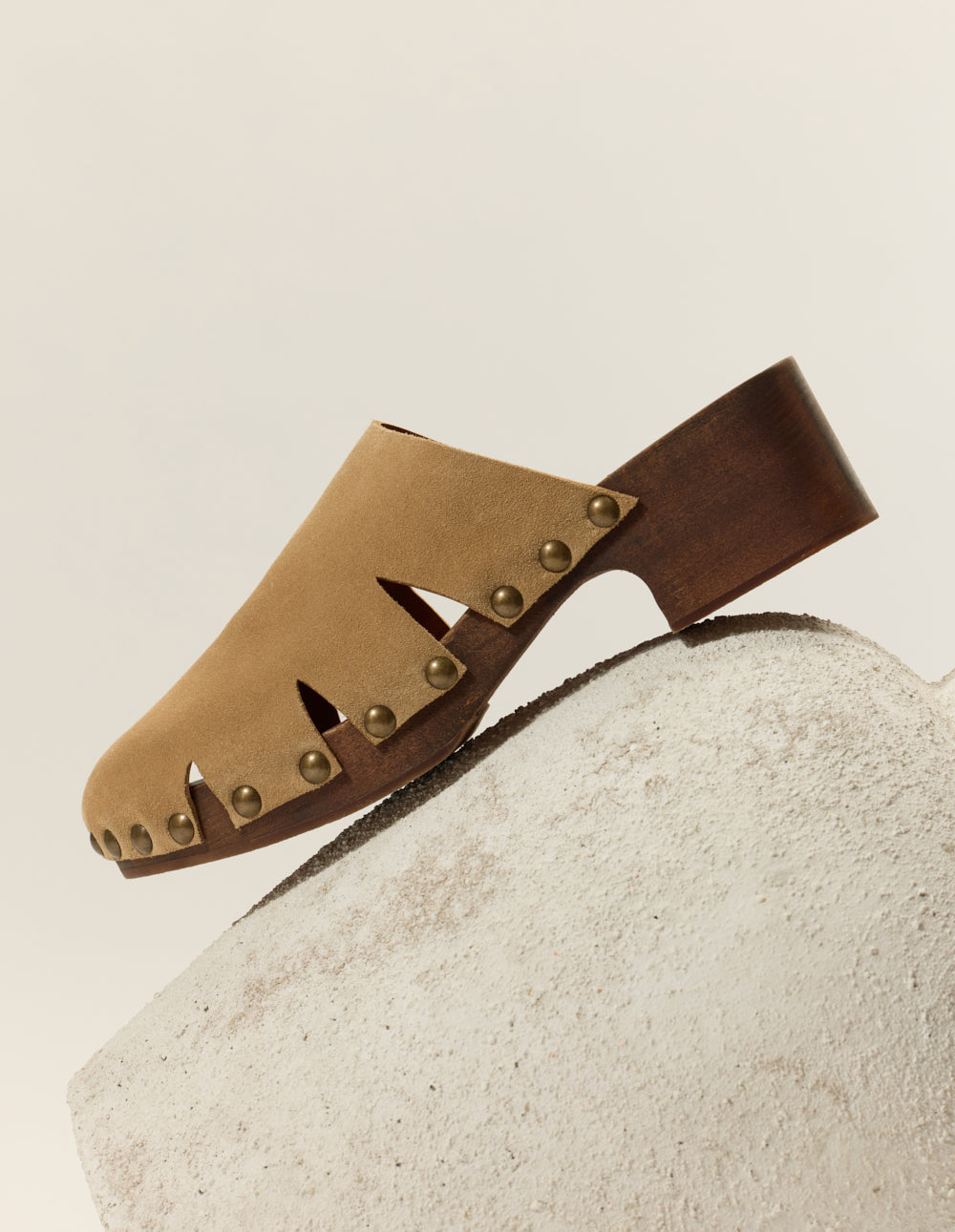 Yura Mules - Suede taupe