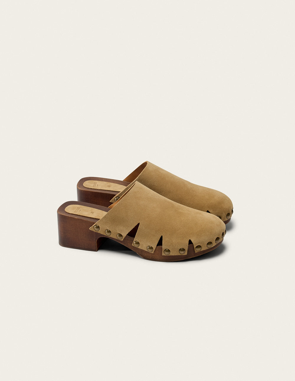 Yura Mules - Suede taupe