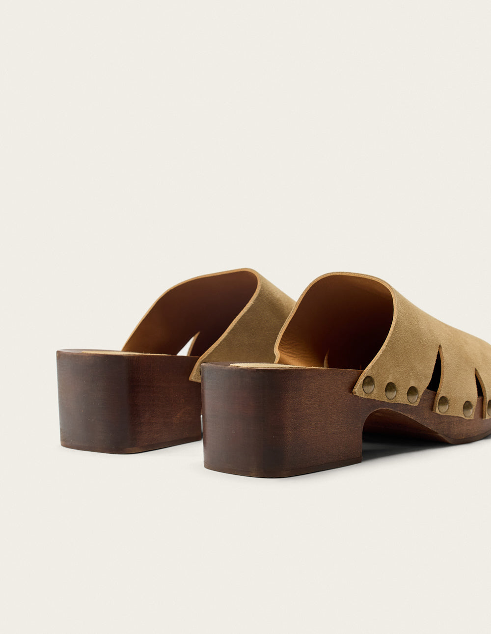 Yura Mules - Suede taupe