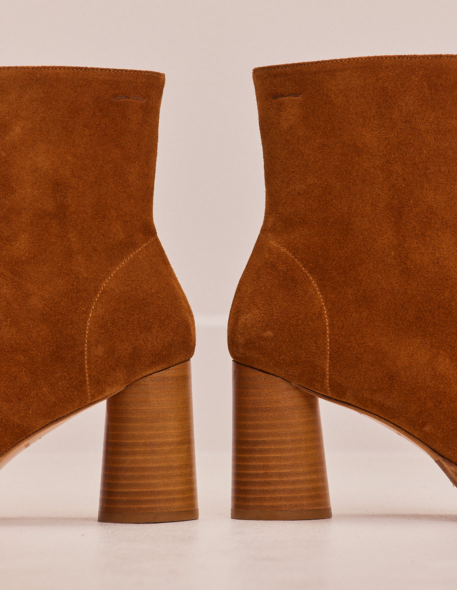Serena ankle boots - ambre suède