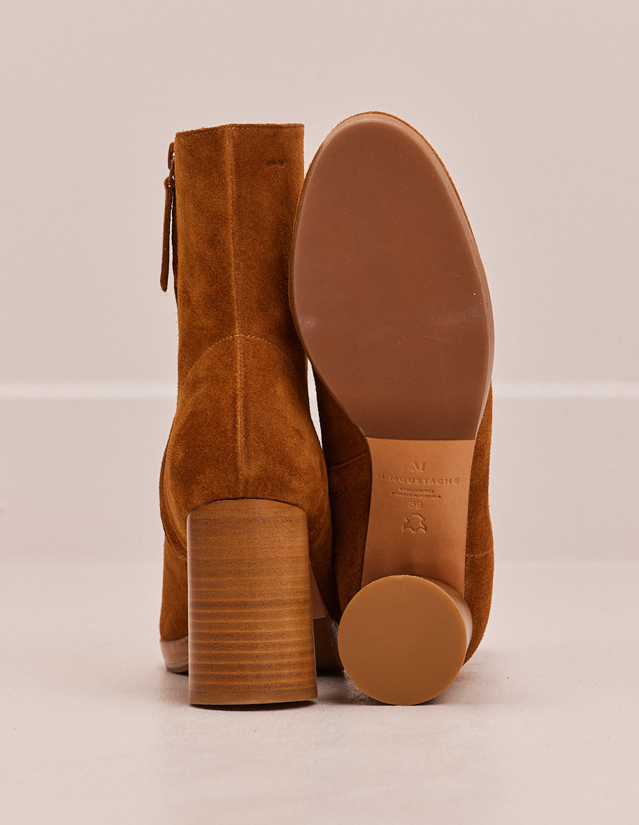 Serena ankle boots - ambre suède