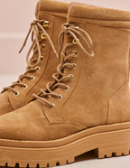 Tamara laced ankle boots - sable suede
