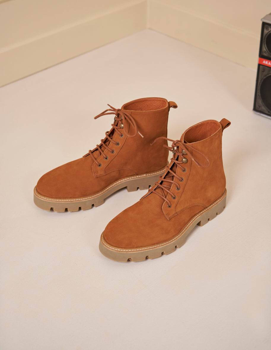 Théodore Bottines - Nubuck ambre