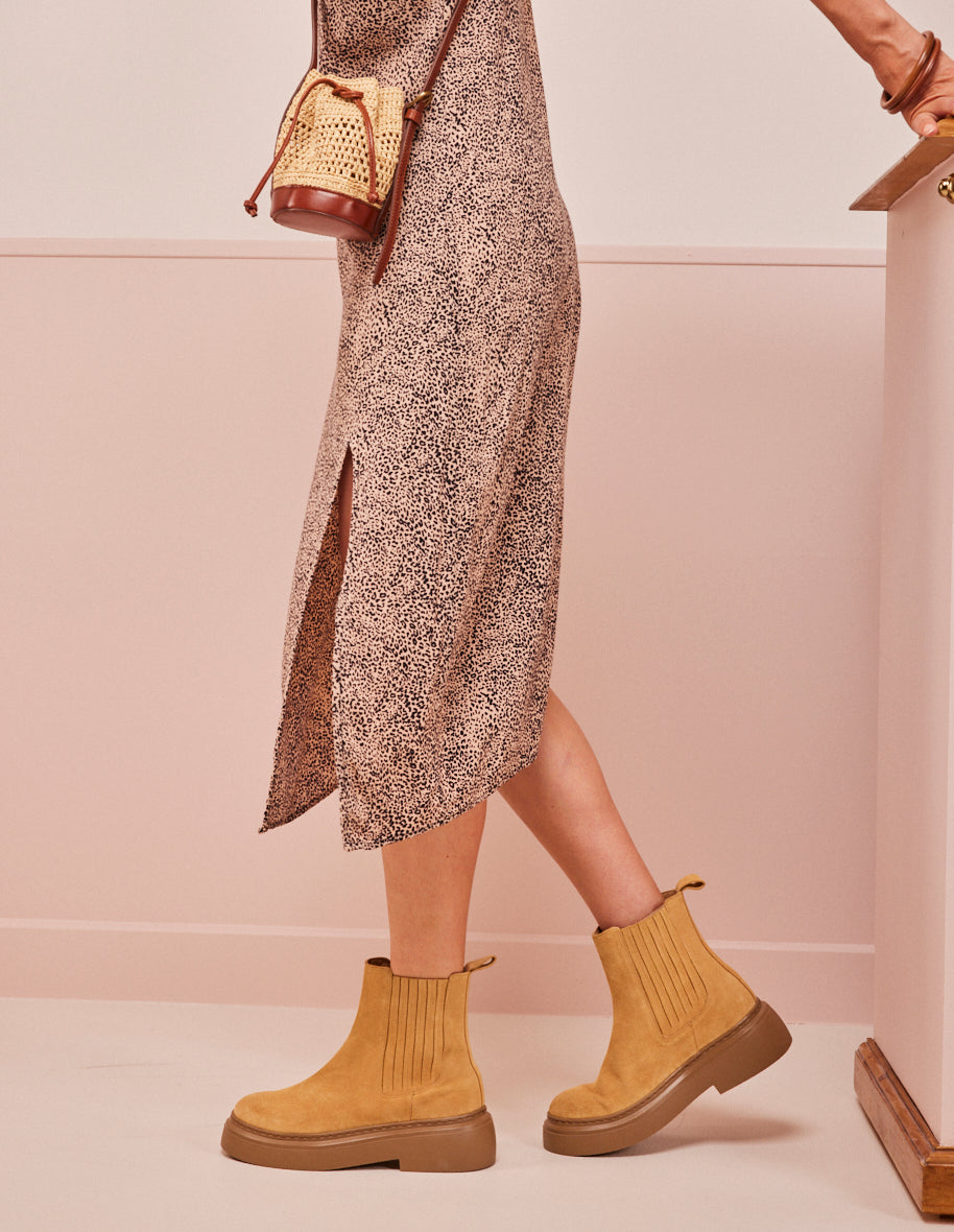 Tiphanie ankle boots - sable suede