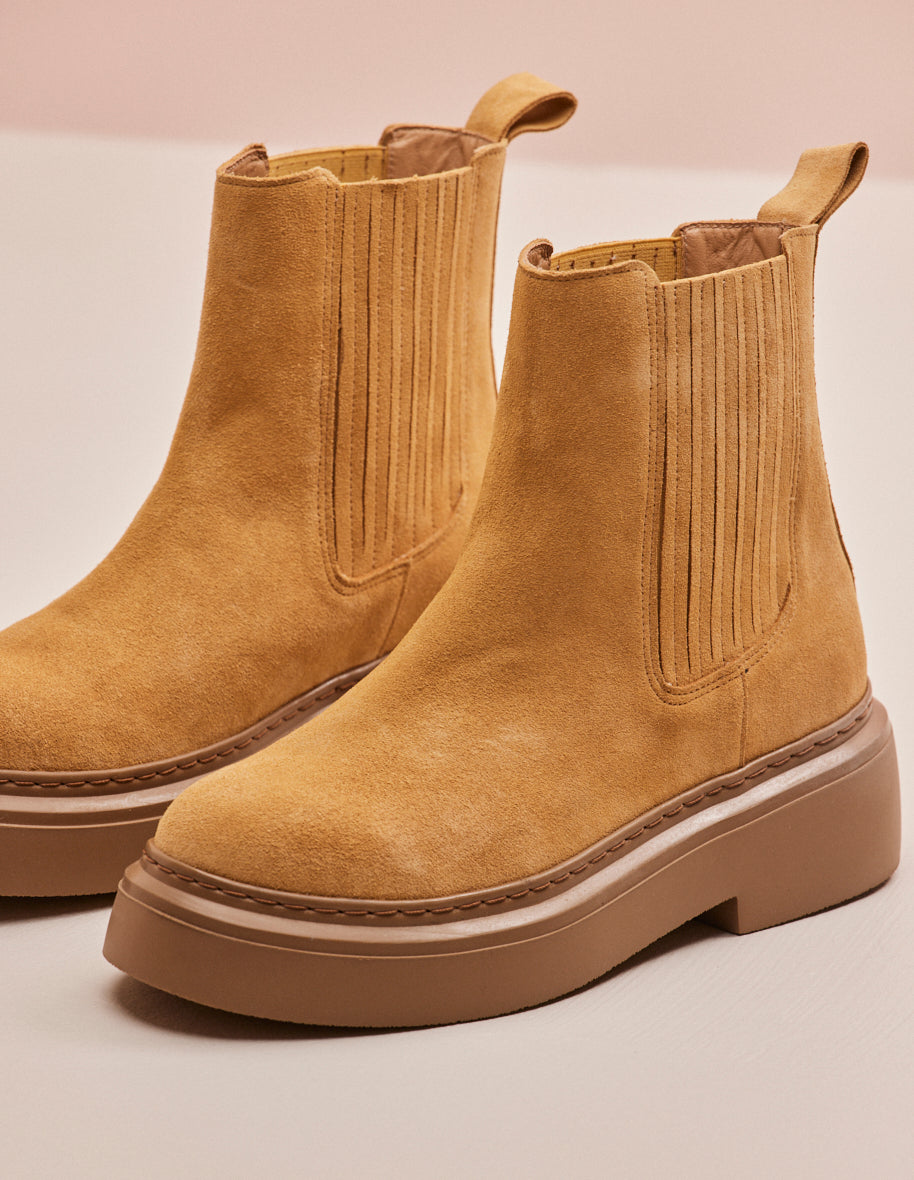 Tiphanie ankle boots - sable suede