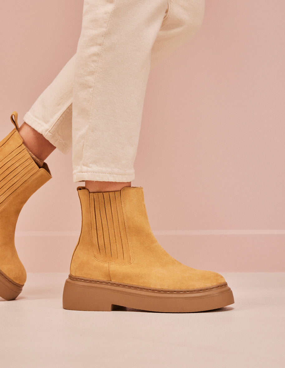 Tiphanie ankle boots - sable suede