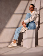 Baskets basses Nathanael - Vegan suède and mesh beige