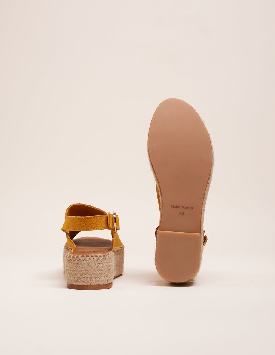 Maya Espadrilles - Suede Moutarde