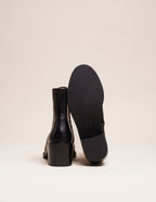 Véronique ankle boots - Cuir grainé noir