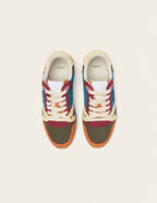 Baskets basses Andrée - Brique kaki bordeaux