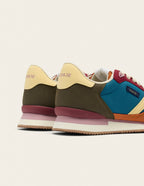 Baskets basses Andrée - Brique kaki bordeaux