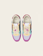 Baskets basses Andrée - Violet lilas jaune
