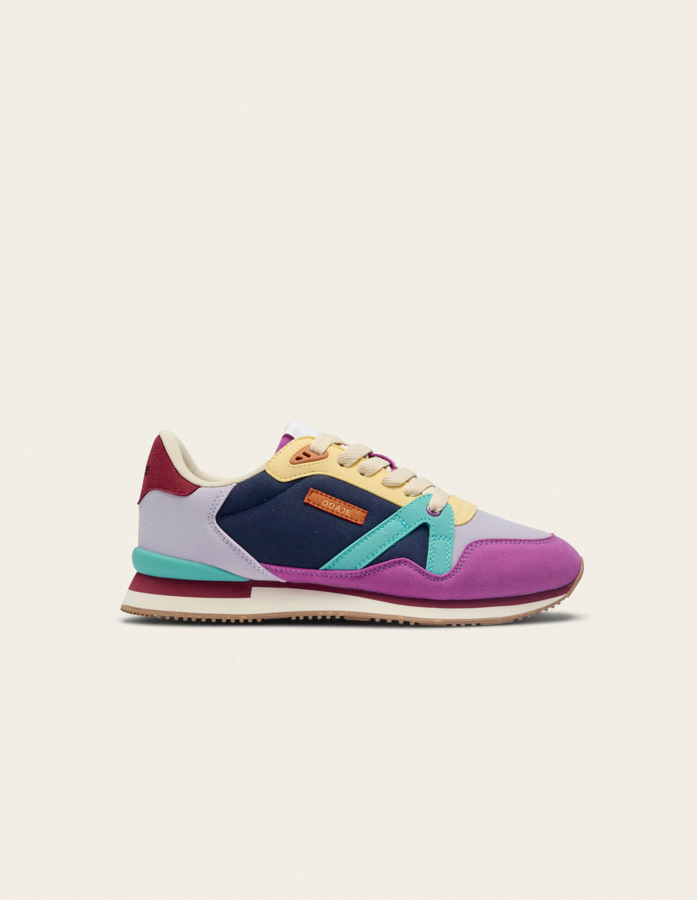 Baskets basses Andrée - Violet lilas jaune