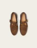 Derbies Carmen - Brown and Leopard Cuir