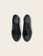 Derbies Deborah - Cuir noir et pony noir
