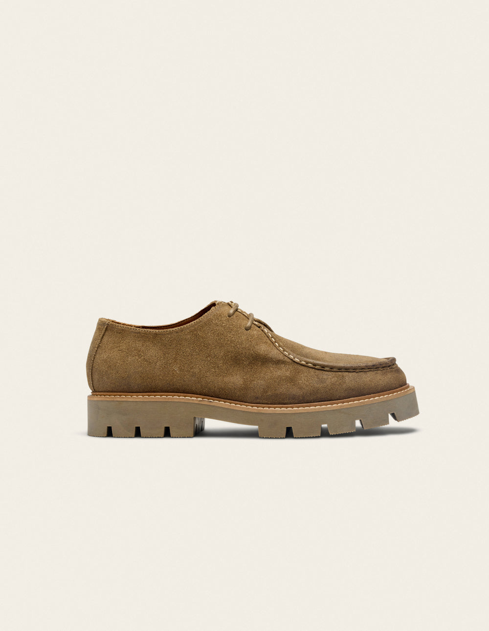 Derbies Gontran - Huilé taupe suède