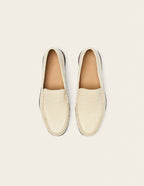 Halley loafers - Cuir plissé verni ecru