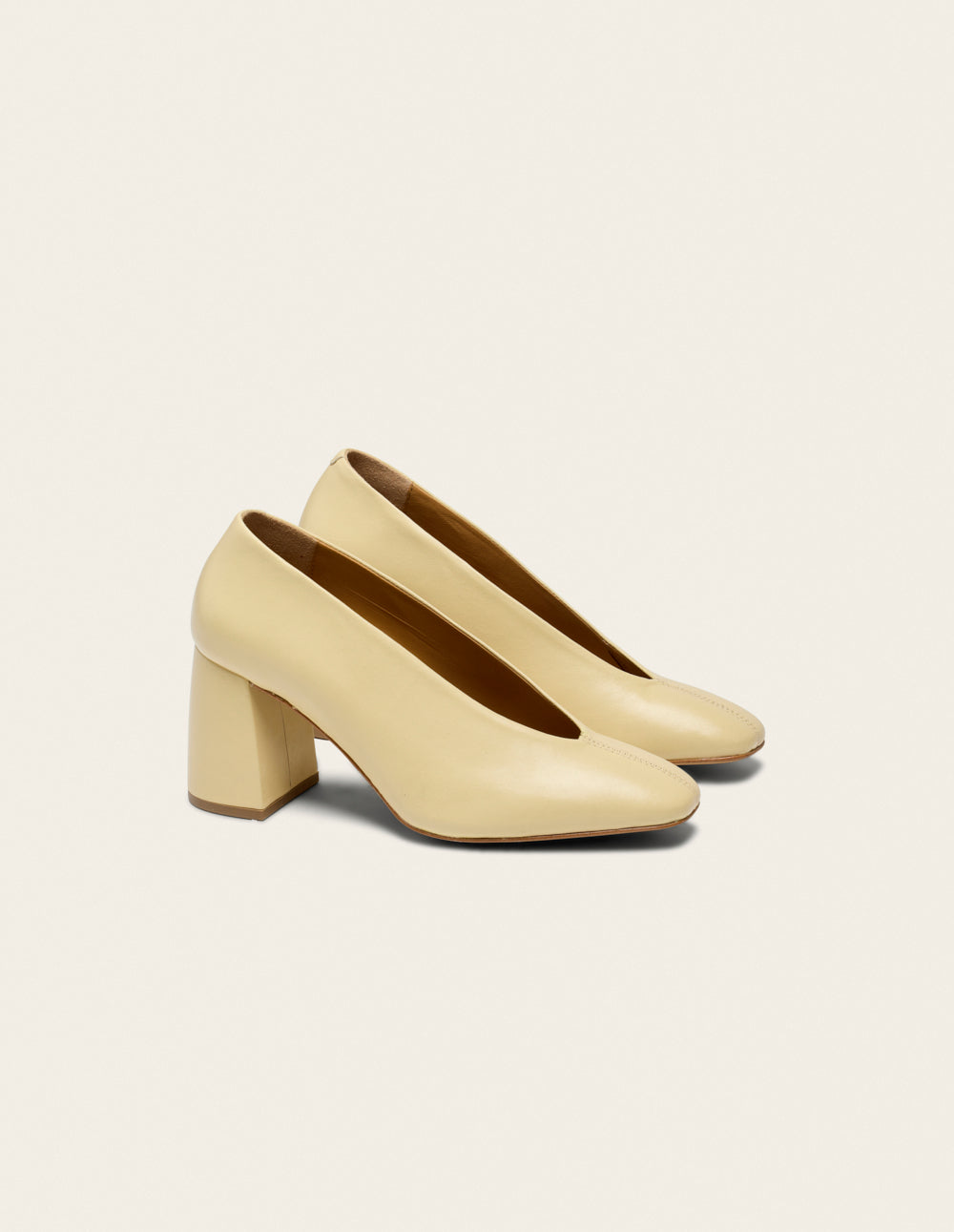 Ilamis pumps - Cuir amande