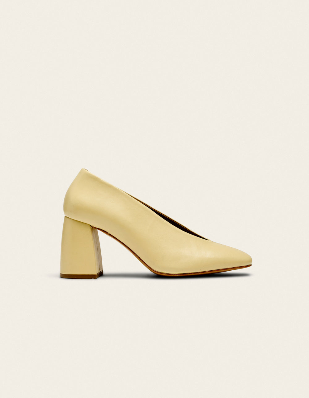 Ilamis pumps - Cuir amande